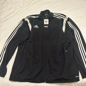 Adidas Men's Black and White Jacket